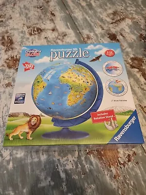 $12 • Buy Ravensburger 3D Jigsaw Puzzle Children's World Globe 180 Pieces Piece Sealed New