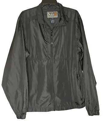 5.11 Tactical Packable Jacket Windbreaker Concealed Carry Pocket Medium Black • $31.99