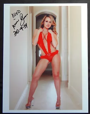 Michelle Baena Playboy Model SIGNED COLOR 8x10 PHOTO • $10