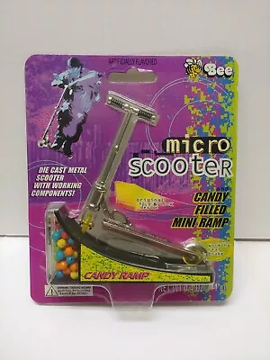 Micro Scooter W Ramp Diecast Toy Bee International 1990s Vintage Exitement !!! • $10.50