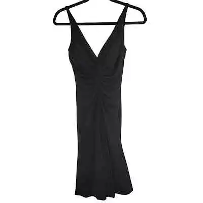 White House Black Market Ruched Style Little Black Dress Womens Size 2 • $35