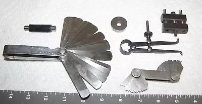 Machinist Tools - Feeler Gage Compass Radius Gage Set Blocks Etc. - PT 37 • $9.50