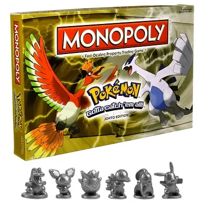 Pokémon Monopoly Johto Edition Board Game Brand New Factory Sealed Family Gift • $38.21