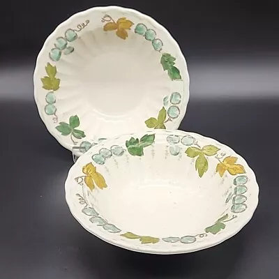 Lot Of 2 Vernon Ware METLOX Vineyard Cereal 7.5  Bowls • $19.89