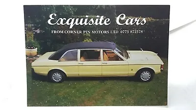 Exquisite Cars Corner Pin Motors Morton Alfreton 7 Seater Limousine Vtg Postcard • £6.74
