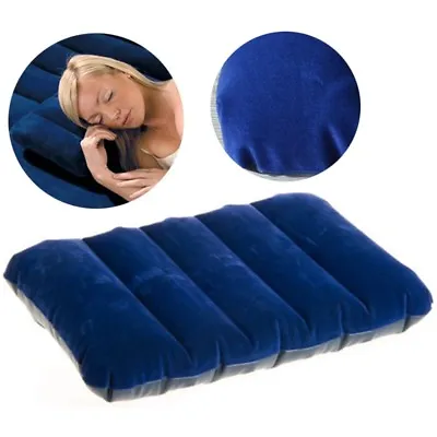 [doubleuo] Inflatable Pillow Travel Pillow Pillow Seat Cushion Air Cushion Usef • £5.87