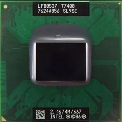 Used Intel Core 2 Duo SL9SE T7400 Cpu 2.16GHZ/4M/667 Processor Tested Fi • £12.54