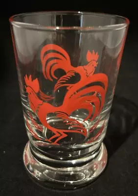 Vintage Libby Red Rooster Drinking Glass 8 Ounces Juice 4  • $29