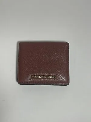 Michael Kors Jet Set Travel Saffiano Leather Flap Card Holder Wallet Case • $15
