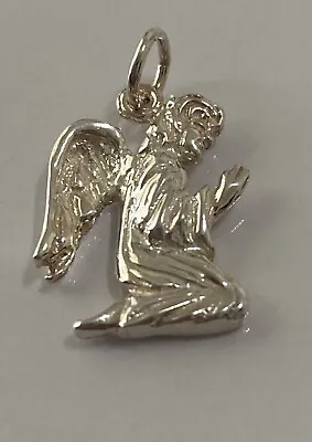 925 Sterling Silver Angel Pendant With Wings  #5 • $17