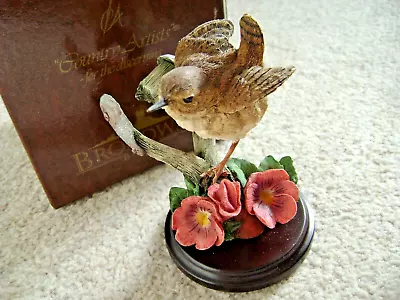 Country Artists Collection BIRDS Figurine-ornamentsignedWREN With Pansies • £30