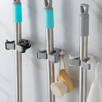 Wall Mounted Mop Organizer Holder Brush Broom Hanger Storage Rack Mop H.y3 EW • $3.91