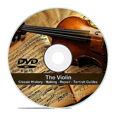 Vintage Violin Repair Books Luthier's Library Restore Make Varnish CD V53 • $7.99