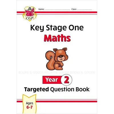 New KS1 Maths Year 2 Targeted Question Book With Answer Ages 6-7 Cgp 2022 • £8.99