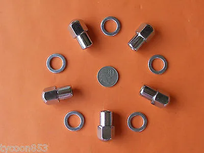 NEW CHROME MAG WHEEL NUTS Pack Of 5 SUIT MOST MORRIS 1000 MOKE MINI TRIUMPH Etc • $9.60