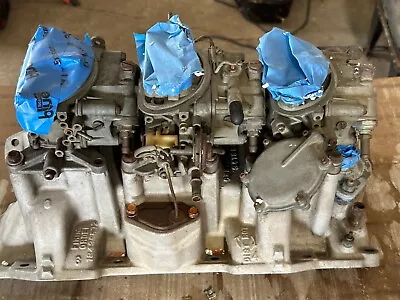 Mopar Small Block Six Pack--intake--carbs And Linkage • $2975