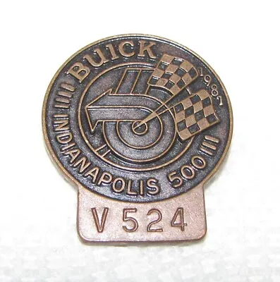 $7.50 • Buy Indy 500 Race Bronze Pit Badge 1981