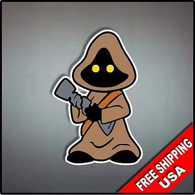 Star Wars Jawa  Vinyl Decal Sticker Emblem Stick Figure 6  X 4  • $4.99