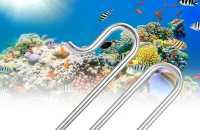 £51.61 • Buy Aquarium D-st16-4 Stainless Steel Lily Pipes + Holder ⌀ 16mm In/out Fish Tank