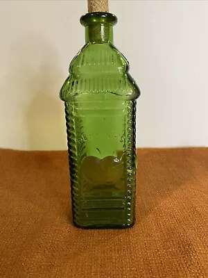 Vintage Wheaton Bering’s Bitters Bottle Green With Apple • $12