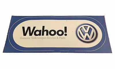 Genuine VW Volkswagen “WAHOO!”Racing/supporter Decal RARE!! • $10