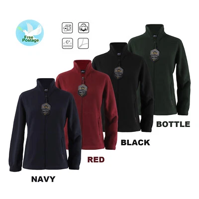 $52.20 • Buy Ladies Women's Full Zip Polar Fleece Warm Jacket Coat Soft Casual Jacket