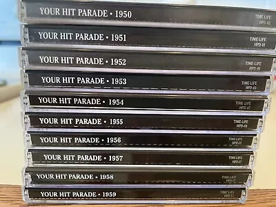 TIME LIFE Your Hit Parade 10 CD Lot Complete 50s By Year Set 1950 - 1959 • $70