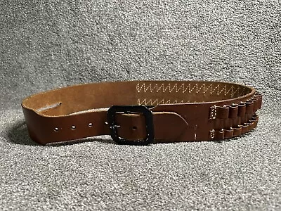 Hunter 275 Medium Cartridge Belt Large 25 Loops Brown Leather • $33.95