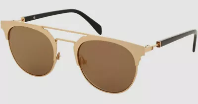 $550 Authentic Balmain BL2109 03 Women Gold Mirror Aviator Sunglasses 52-20-140 • $165.98