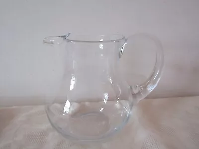 Vintage Retro Studio Art Glass Pitcher Cocktail Jug Water Etc 17cm Tallest • £11.99