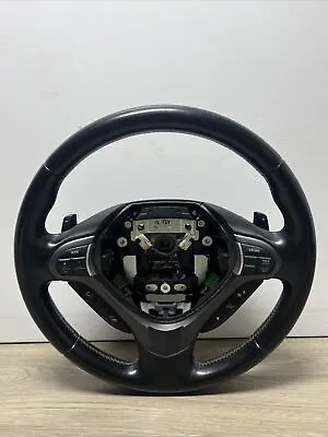 ✅ 09-12 Acura Tsx - Steering Wheel Black Leather - Manual Non Paddle Shift Oem ✅ • $89.99