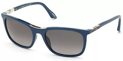 Longines Polarized Men's Shiny Blue Sunglasses W/ Zeiss Lens LG0002 H90D - Italy • $119.99