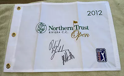 Phil Mickelson Signed 2012 Northern Trust Open Golf Flag Bubba Watson • $157.50