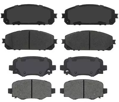 F & R Ceramic Brake Pads For 14-18 Cherokee With 330MM 13 Inch Rotors 4 Piston • $64