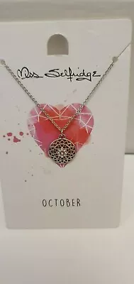 Miss Selfridge 'October' Necklace Silver Tone New • £6.99