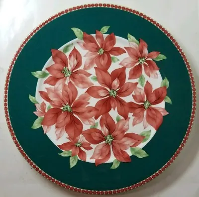 Villeroy & Boch Germany  Holly  12  Poinsettia Charger/service Plate(s) - Nice! • $69.99