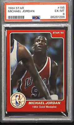 1984 Star #195 Michael Jordan Rookie RC PSA 6 • $2500