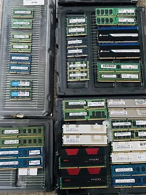 4GB 8GB 16GB 32GB PC Laptop Server Micro Server DDR2 DDR3 DDR4 Memory RAM Lot • £19.99