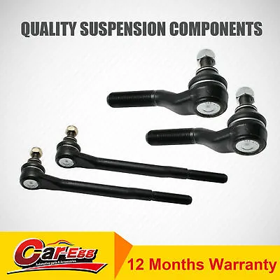 4 Inner + Outer Tie Rod End For Holden RODEO 4WD TFS 05/1988-02/2003 • $85.95