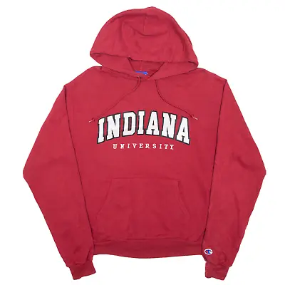 CHAMPION Indiana University Hoodie Red Pullover Womens M • £17.99