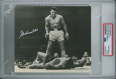 Muhammad Ali Signed 5x7 Vs Liston Limited Edition Psa Dna 84928244 • $699.95