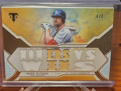 2018 Topps Tripple Threads  Mark Mcgwire Game Used Bat Patch Relic /9 • $59.99