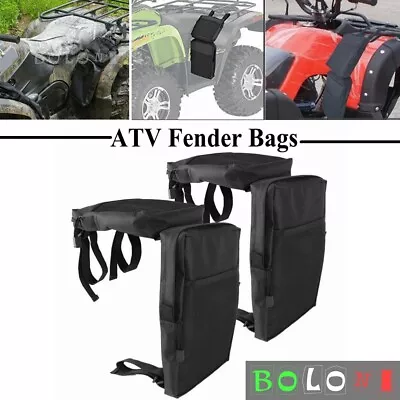 ATV 4-Wheeler Fender Cargo Storage Hunting Bags Saddle Bags (2-Pack) Luggage Bag • $32.98