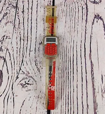 Vintage Coca Cola Watch Advertising Euro Calculator 1998 (Used) • £24.99