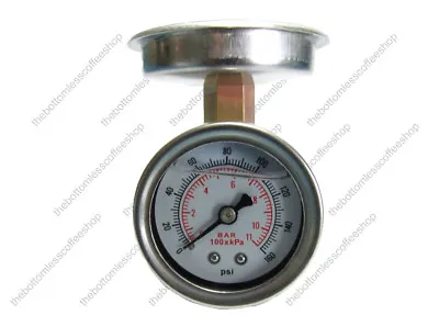 Coffee Pressure Tester /Gaggia Bottomless Portafilter Handle Oil Filled Damped • £29.99