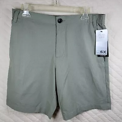 NWT MSX By Michael Strahan Shorts Mens Medium Active Stretch Chino Flat Front  • $14.88