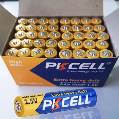 40Pcs AAA Batteries Extra Heavy Duty 1.5V E92 UM4 R03P Carbon-Zinc USA Free SHIP • $9