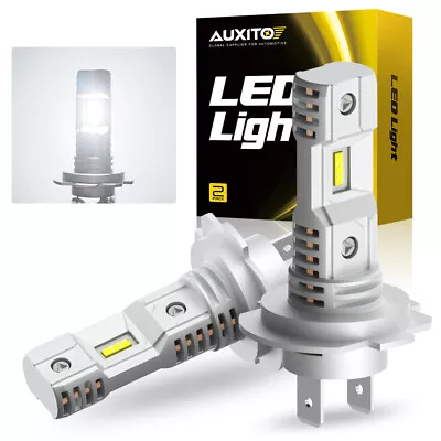 AUXITO H7 LED Headlight Bulb Super White Conversion Kit High Low Beam Lamp 6000K • $24.99