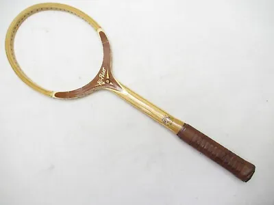 Vintage Tad Davis  Hi-point  Wooden Tennis Racquet. Antique / Display • $24.95