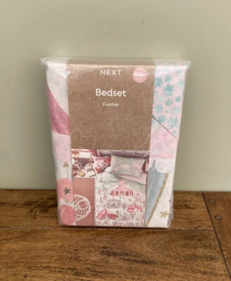 £24.99 • Buy NEXT Lift The Flap Funfair Duvet Cover Set SINGLE Pink Mice Circus Carnival BNIP